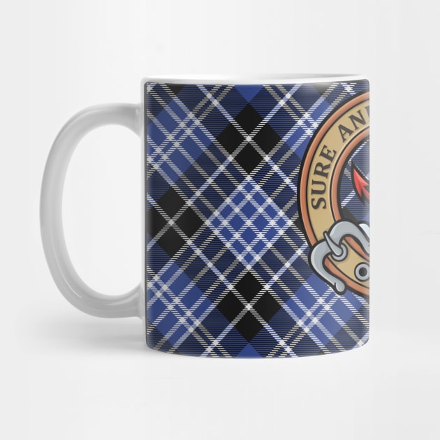 Clan Clark Crest over Tartan by sifis